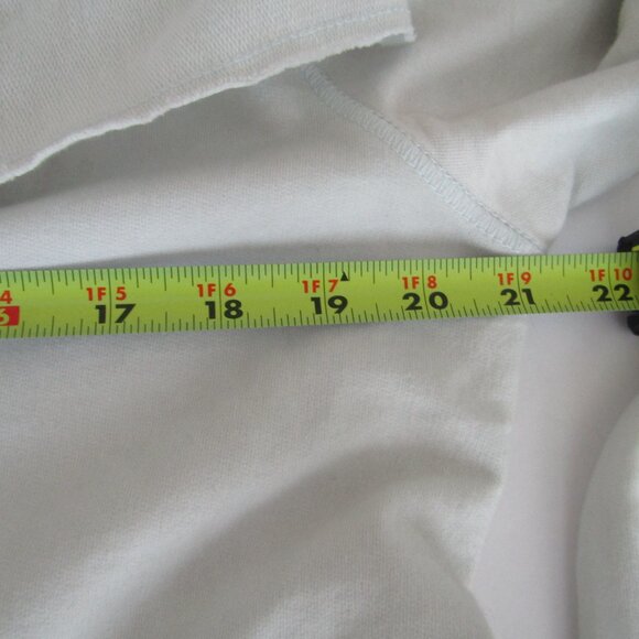 LUCKY BRAND Sweater /  Jacket / Cardigan ,  Wrap Belted Jersey Cotton Light Blue - Picture 6 of 9